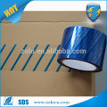 Total transfer blue stripe tamper evident security tape